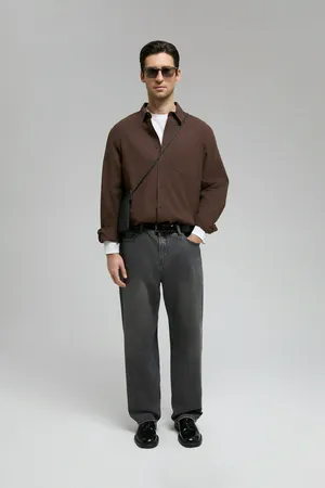 Джинсы FINN FLARE loose fit, синий, арт. FBF25002