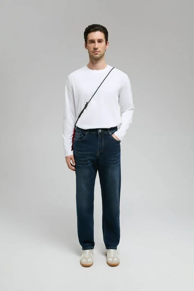 Мужские джинсы Tapered Fit Finn Flare, синий, арт. B21-25009