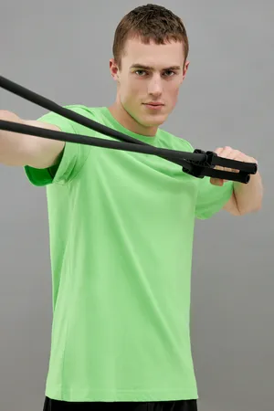 Футболка FINN FLARE прямого кроя Sport, зеленый, арт. CSF27003