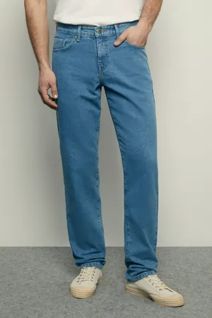 Джинсы straight fit Finn Flare, синий, арт. BAS-25000