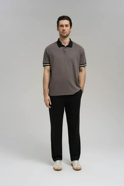 Поло FINN FLARE Comfort Fit, серый, арт. FBG21043