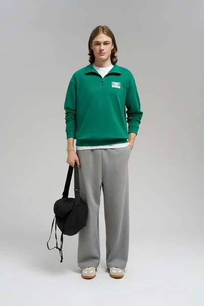 Толстовка FINN FLARE comfort fit, зеленый, арт. FBG21034