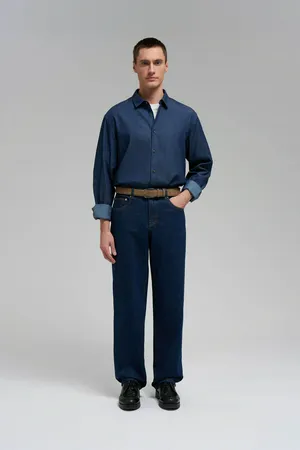 Джинсы FINN FLARE straight fit, синий, арт. FBG25006