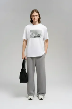 Футболка FINN FLARE comfort fit, белый, арт. FBG21065