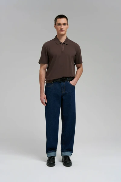 Поло Finn Flare Regular Fit, коричневый, арт. FBG21039