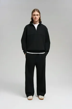 Трикотажные брюки FINN FLARE oversize, черный, арт. FBG21032