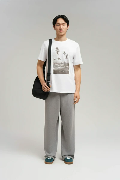 Футболка FINN FLARE regular fit, белый, арт. FBG21061