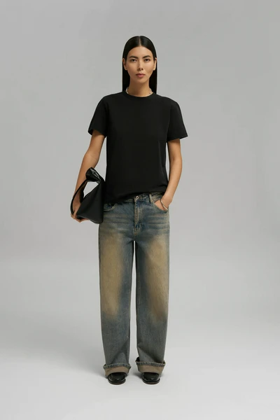 Футболка Finn Flare Regular Fit, черный, арт. BAS-100194