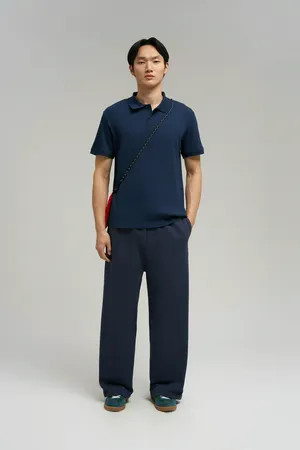 Поло FINN FLARE Slim Fit, синий, арт. FBG21038