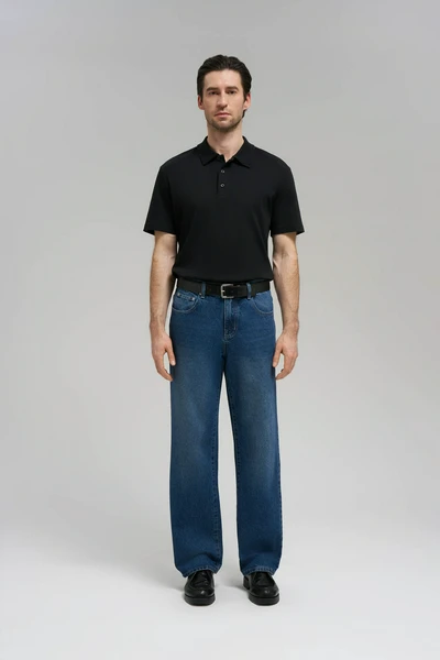 Поло Finn Flare Regular Fit, черный, арт. FBG21042