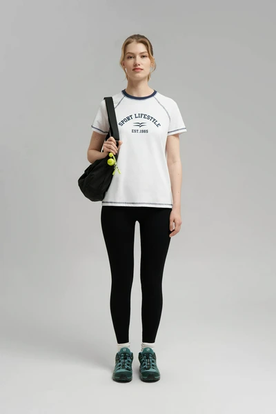 Футболка FINN FLARE Slim Fit из хлопкового джерси, белый, арт. FBG11082