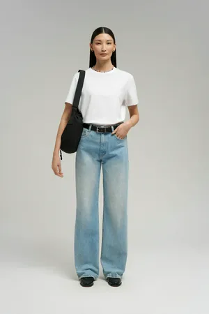 Футболка FINN FLARE regular fit из джерси, белый, арт. BAS-100197