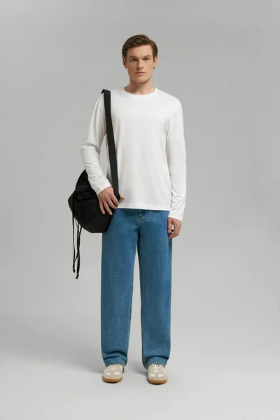 Лонгслив Finn Flare Regular Fit, белый, арт. FBG21096