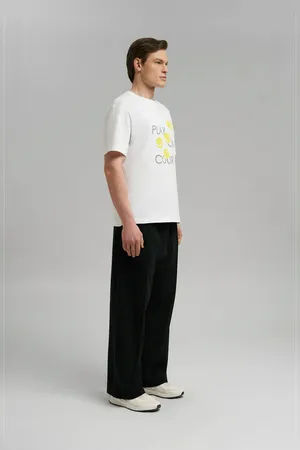 Футболка FINN FLARE regular fit из хлопкового джерси, белый, арт. FBG21067
