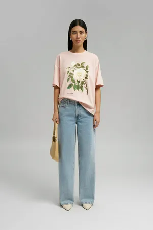 Футболка Finn Flare из хлопкового джерси, розовый, арт. FBG12099-2P