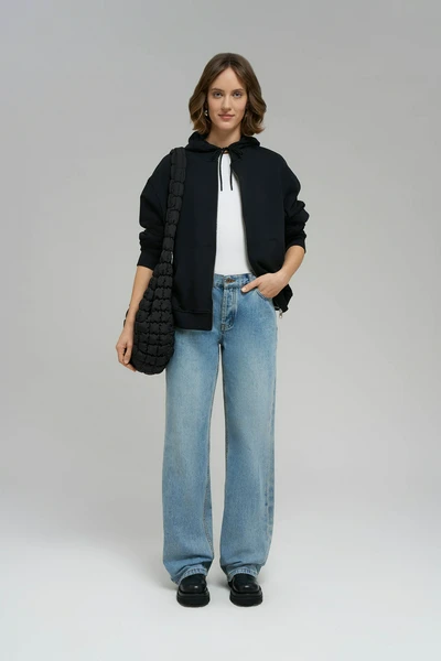 Женские джинсы FINN FLARE loose fit, голубой, арт. FBF15025