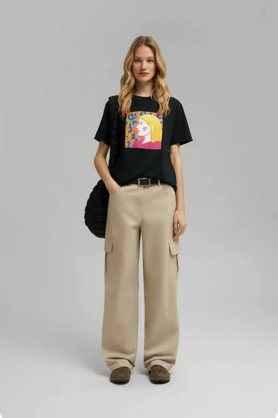 Футболка FINN FLARE comfort fit, черный, арт. FBF110113