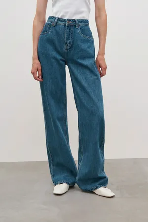 Джинсы Finn Flare loose fit, синий, арт. FAD15008