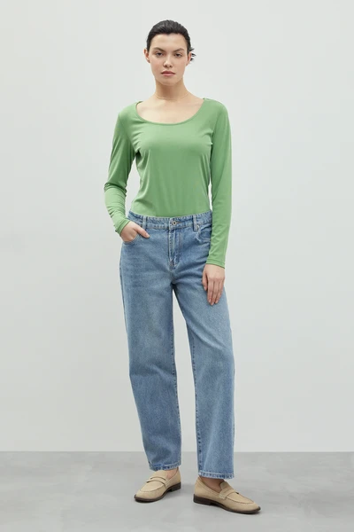 Джинсы loose fit Finn Flare, голубой, арт. FBD15009