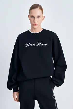 Толстовка FINN FLARE с принтом, черный, арт. FAE110116