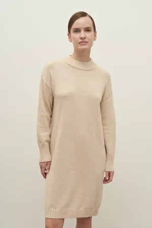 Вязаное платье FINN FLARE, бежевый, арт. FAD11109