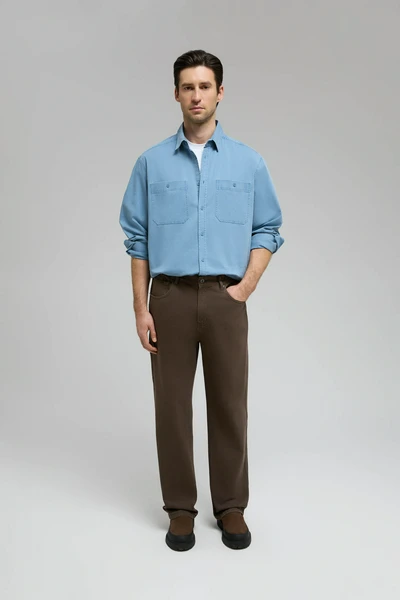 Джинсы FINN FLARE Comfort Fit, коричневый, арт. FBF25005
