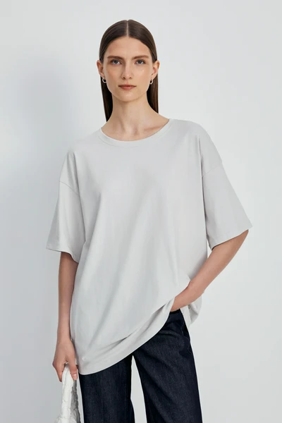 Футболка Finn Flare oversize, серый, арт. BAS-100107