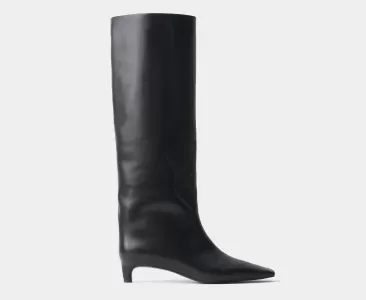 Сапоги Askent из гладкой кожи, черный, арт. НBT.8.smooth-BL/38