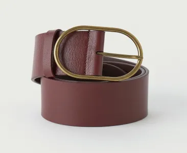 Ремень Askent с овальной пряжкой, бордовый, арт. R.105/90.CPM.BRD