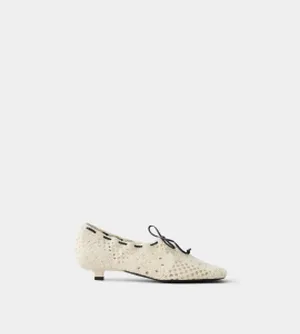 Туфли из кроше Askent, белый, арт. TF.28.lace-MLK