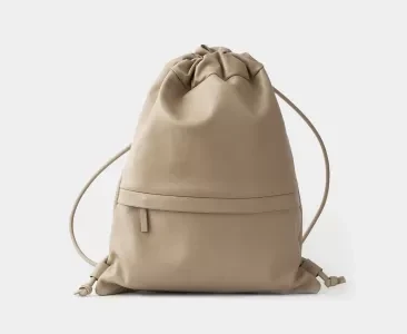 Рюкзак-мешок Askent из натуральной кожи, коричневый, арт. S.120.bs.VV1633-GBE