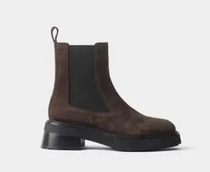 Ботинки челси Askent из замши, коричневый, арт. BT.9.suede-DBR/36