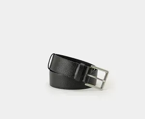 Ремень Askent из натуральной кожи, черный, арт. R.92/95.VL-BL