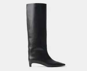 Сапоги Askent из гладкой кожи, черный, арт. НBT.8.smooth-BL/37