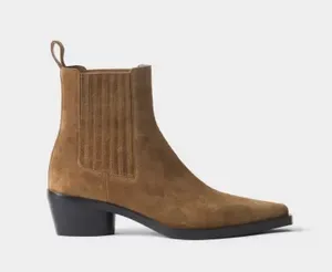 Казаки Askent из натуральной замши, коричневый, арт. BT.3.suede-BG/41